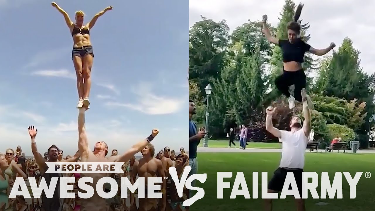 People Are Awesome vs. FailArmy | Cheerleading, Weightlifting, Surfing & More!