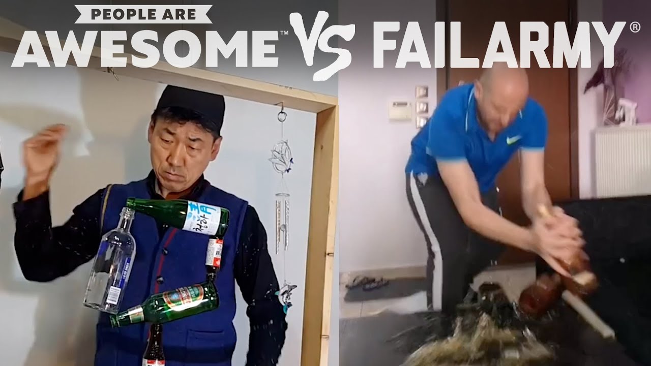 Bottle Stacking Tricks & More | People Are Awesome Vs. FailArmy